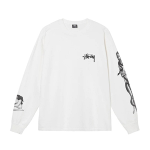 Stussy Merch Fleece White Sweatshirt