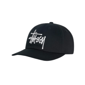 Stussy Logo Contrass Black Hat