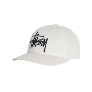 Stussy Logo Contrass White Hat